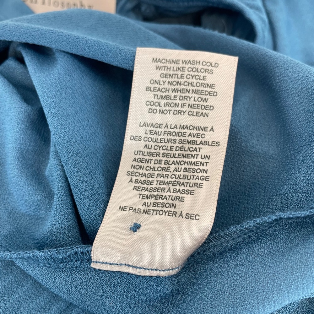 Philosophy Republic Clothing Short Sleeve Top Blue Women’s Size Large - Picture 11 of 12
